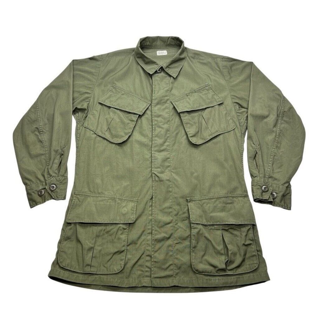 Vietnam‎ US Military 8405-935-4705 Vintage Shirt Size Small Regular Green Jungle